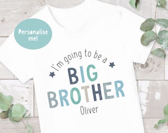 Big Brother T-Shirt, Big Brother Shirt, Pregnancy Announcement, Big Bro top, Big Bro Shirt, Big Brother Tee, Baby Announcement, Boys T-shirt