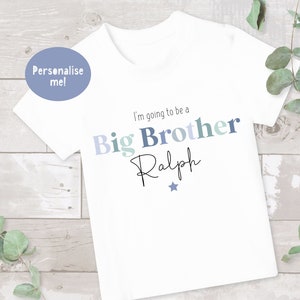 Big Brother or Cousin T-Shirt, Big Brother top, Pregnancy Announcement, Big Bro t-shirt, Big Bro Shirt, Big Brother Tee, Big Cousin t-shirt
