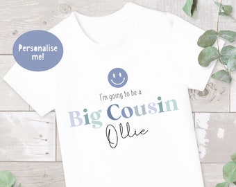 Big Brother or Cousin T-Shirt, Big Brother top, Pregnancy Announcement, Big Bro t-shirt, Big Bro Shirt, Big Brother Tee, Big Cousin t-shirt