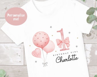 Kid's Birthday T-shirt, Birthday Keepsake T-shirt, Children's  Birthday Gift, 1st Birthday T-shirt, Girls Birthday, 2nd Birthday T-shirt