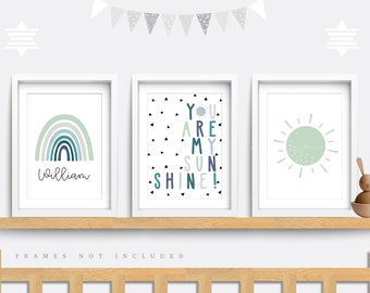 dark green nursery decor