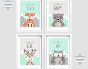 etsy baby nursery art