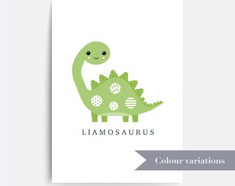 Dinosaurier kinderzimmer kunst | Etsy