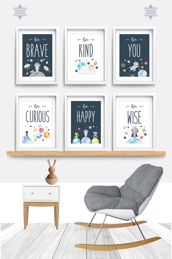 space themed nursery boy