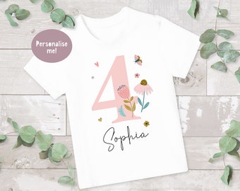 Kid's Birthday T-shirt, Birthday Keepsake T-shirt, Children's  Birthday Gift, 1st Birthday T-shirt, Girls Birthday, 3rd Birthday T-shirt