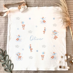 Personalised baby blanket, Bear baby gift, Personalised Baby gift, new baby gift, Bear baby blanket, Bear nursery decor, baby boy gift