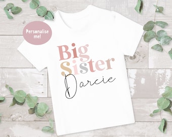 Big Sister T-Shirt: Cotton Pregnancy Announcement Top