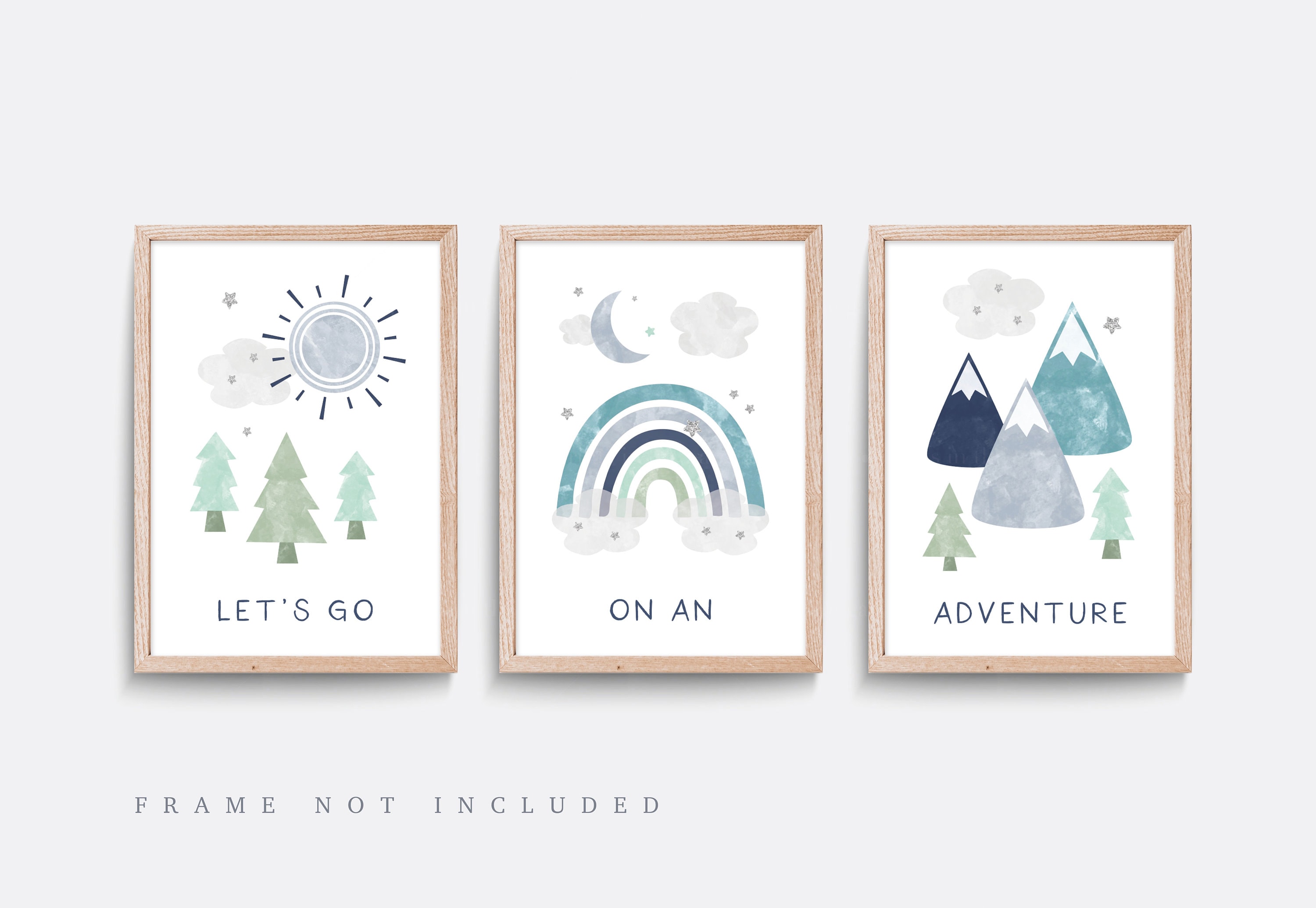 Mountain Nursery Prints: Adventure Theme, Set of 3 - Etsy