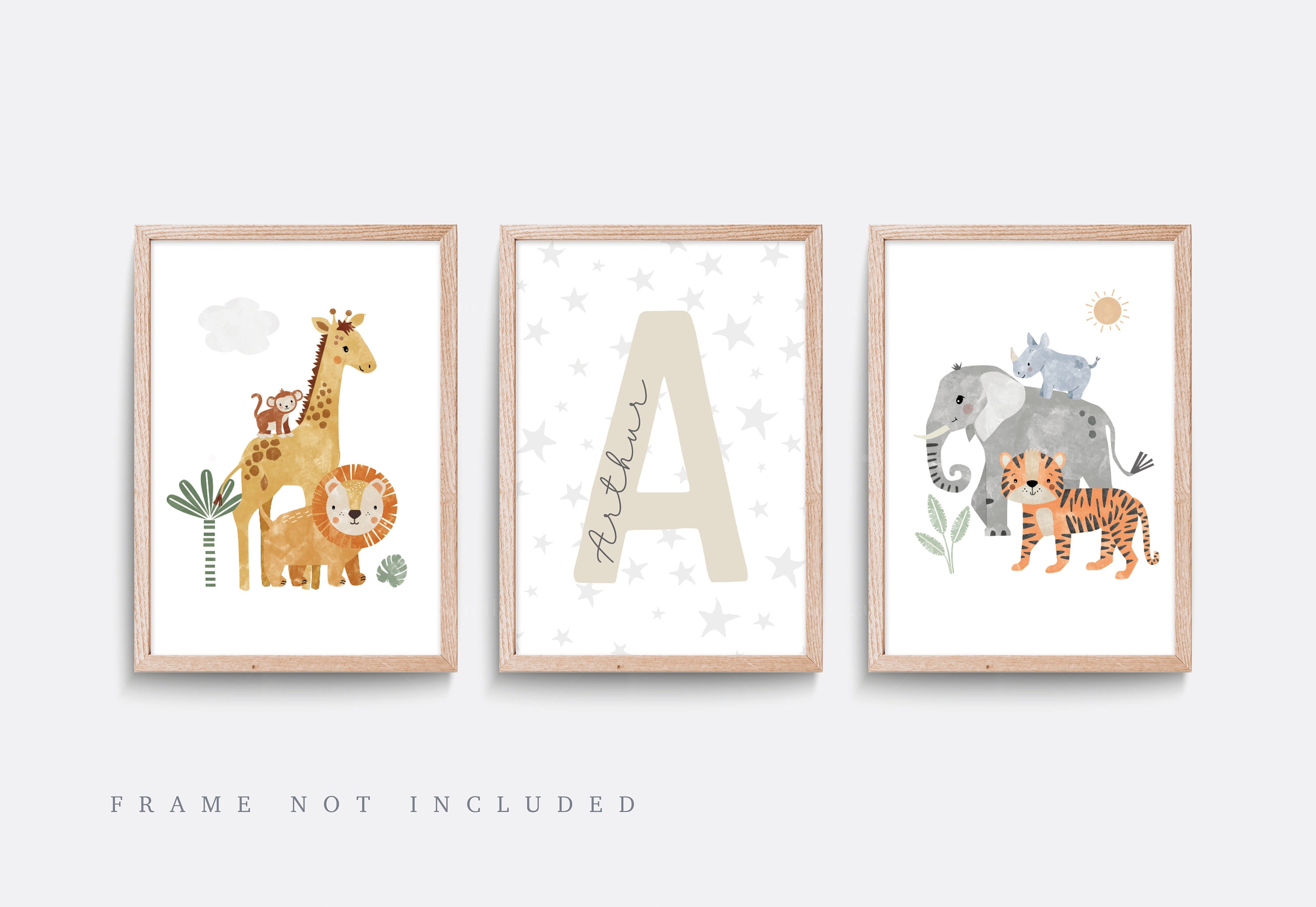 Safari Nursery Print Tiger Wall Art Safari Nursery Decor Etsy