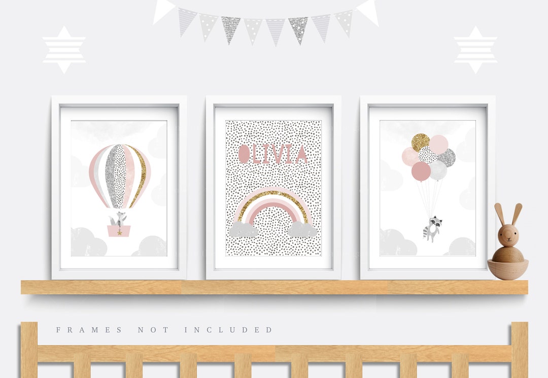 Woodland Nursery Wall Art, Fox Nursery Art, Set of 3 Animal Prints, Kid ...
