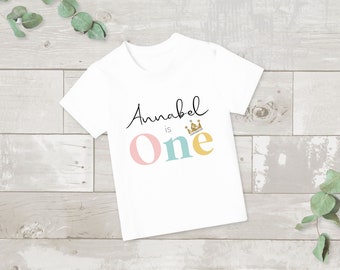 Kid's Birthday T-shirt, Birthday Keepsake T-shirt, Children's  Birthday Gift, 1st Birthday T-shirt, Girls Birthday, 2nd Birthday T-shirt