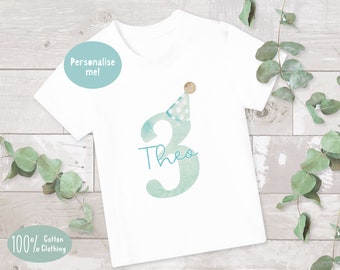 Kid's Birthday T-shirt, Birthday Keepsake T-shirt, Children's  Birthday Gift, 3rd Birthday T-shirt, Boys Birthday, 2nd Birthday T-shirt