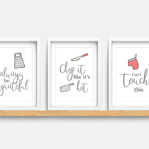 Kitchen Wall Art Retro Kitchen Decor Kitchen Quotes Food Etsy