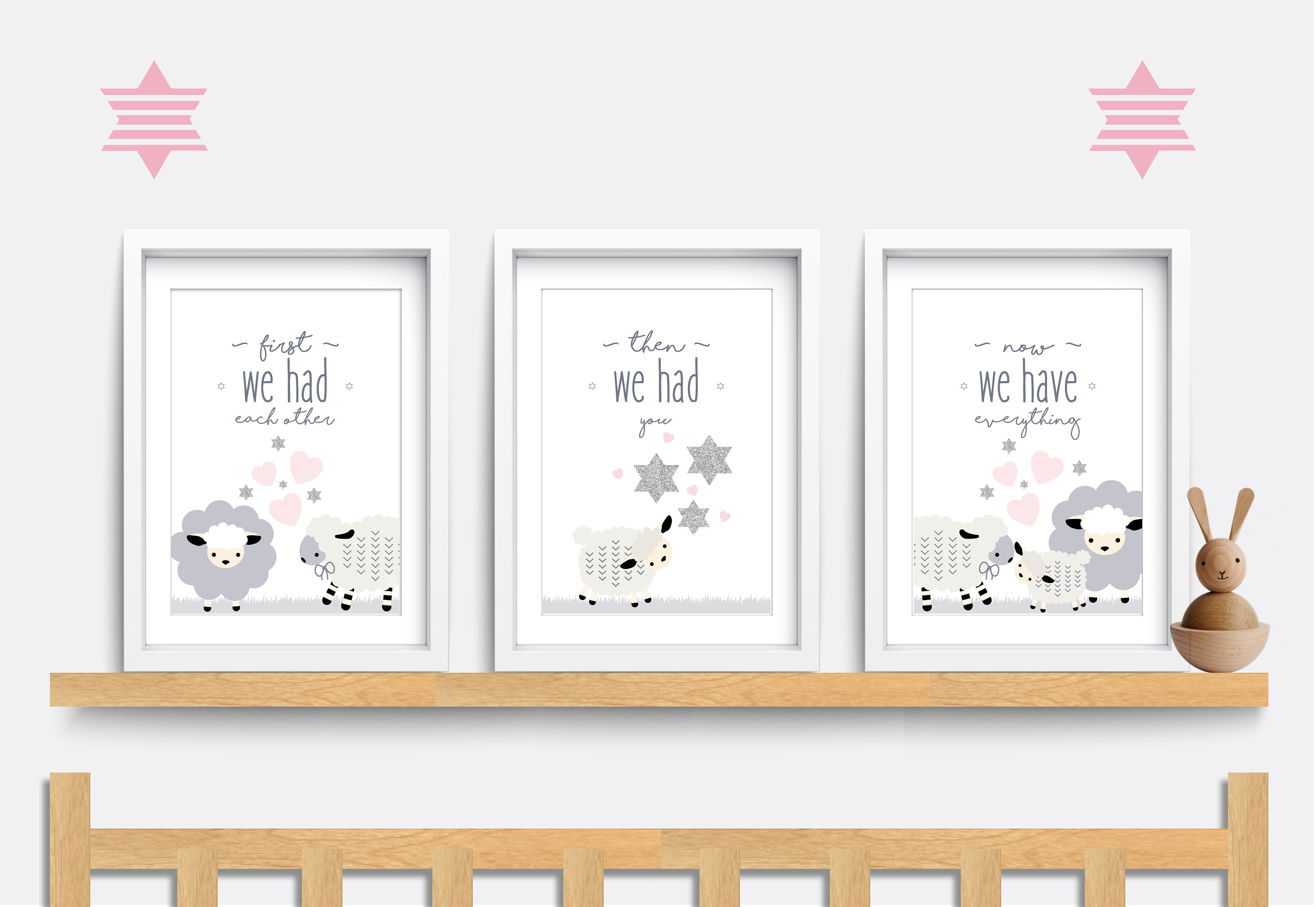 Nursery Wall Art Set of 3 Baby Nursery Prints First We Had Etsy UK