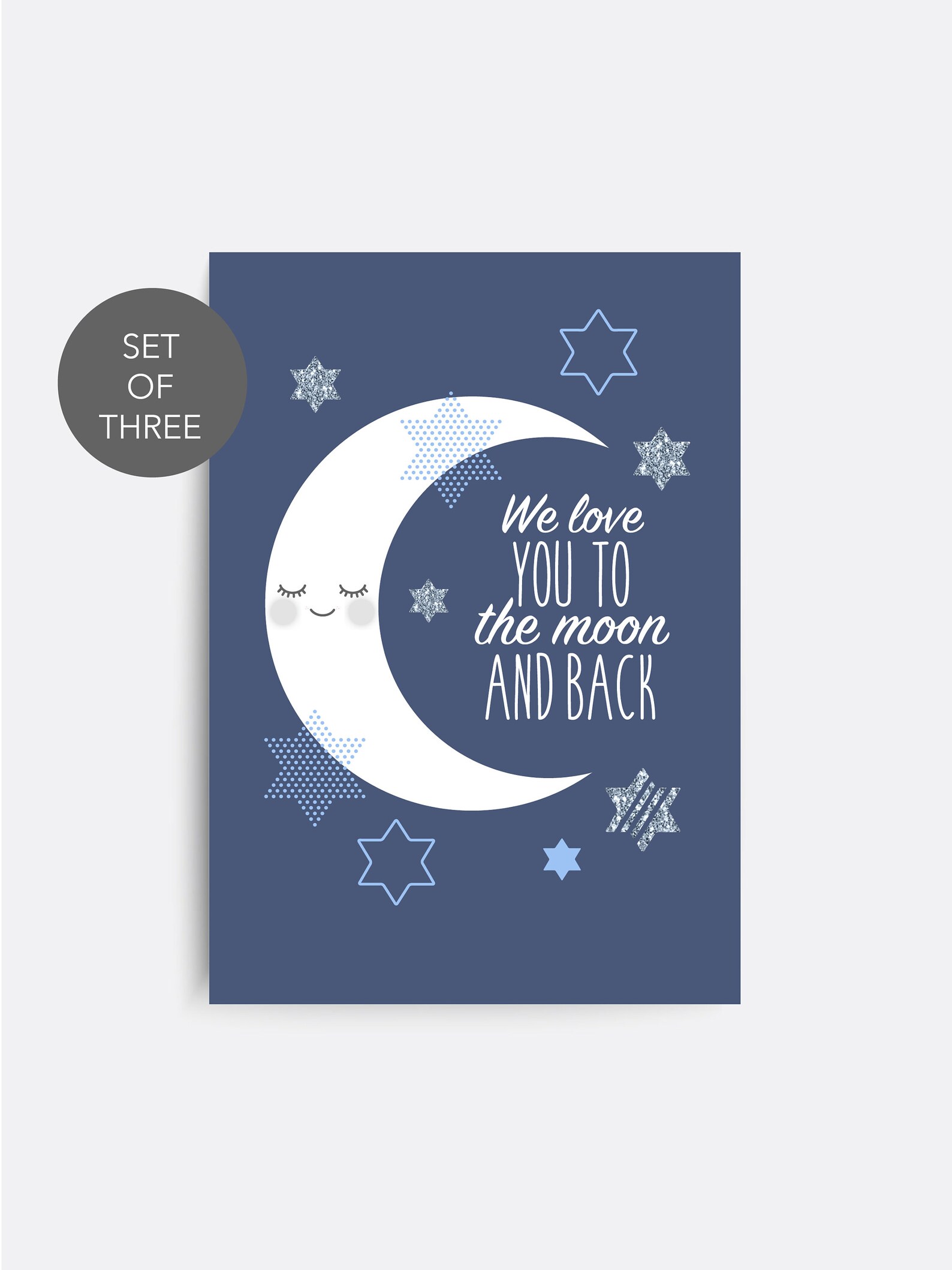 Nursery Wall Art. Set of 3 Baby Nursery Prints. Cloud Nursery Etsy