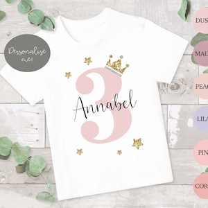 Kid's Birthday T-shirt, Birthday Keepsake T-shirt, Children's  Birthday Gift, 1st Birthday T-shirt, Girls Birthday, 3rd Birthday T-shirt