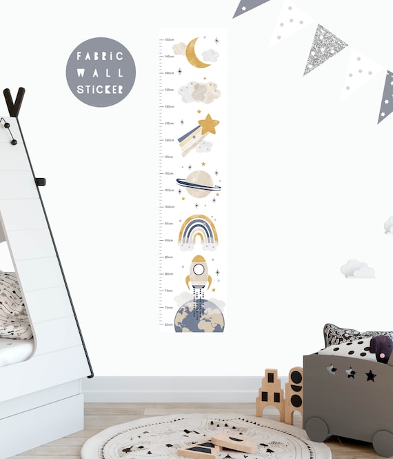 Wall Sticker Height Chart Space Saving and Easy to Read