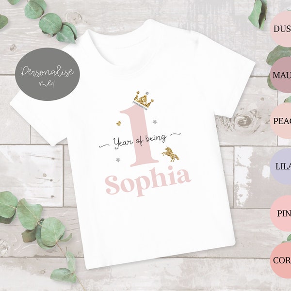 Kid's Birthday T-shirt, Birthday Keepsake T-shirt, Children's  Birthday Gift, 1st Birthday T-shirt, Girls Birthday, 2nd Birthday T-shirt