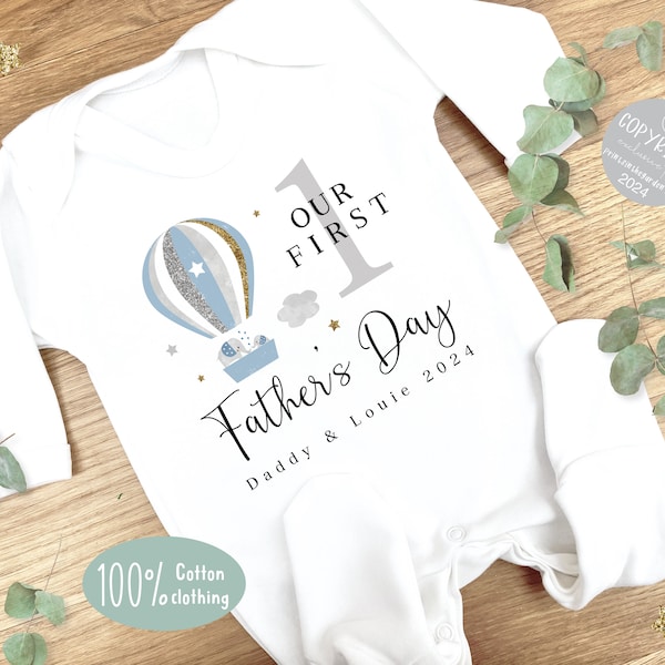 Personalised Sleepsuit, Father's Day sleep suit, Father's Day gift, First Father's Day gift, Father's Day baby grow