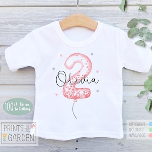2nd Birthday t-shirt, birthday T-shirt, girl birthday top, boy birthday outfit, kids birthday top, 2nd birthday tee