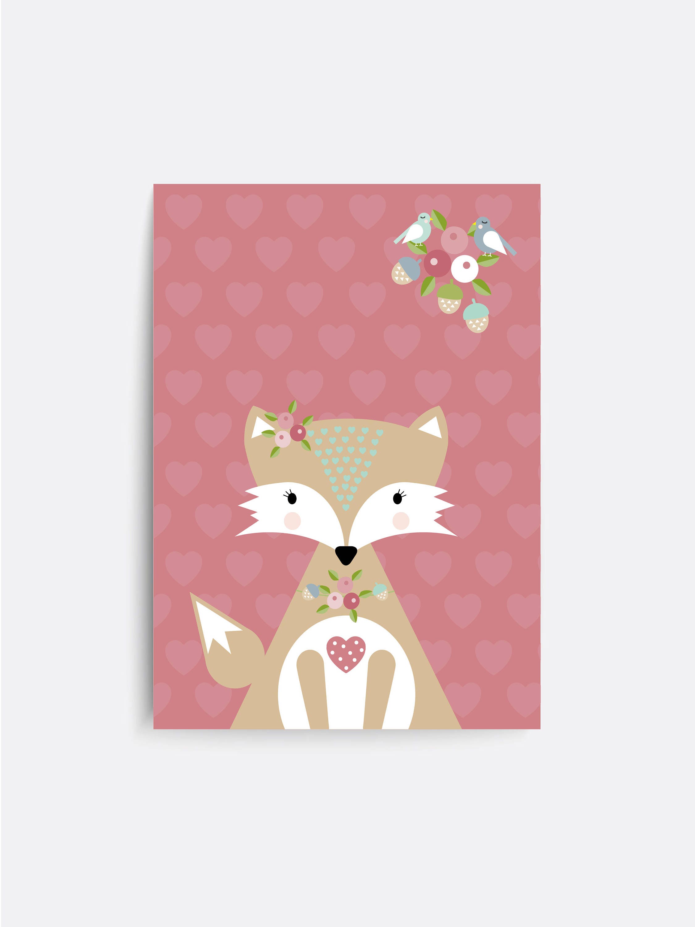 Woodland Animal Nursery Wall Art Set of 3 Animal Prints Etsy UK