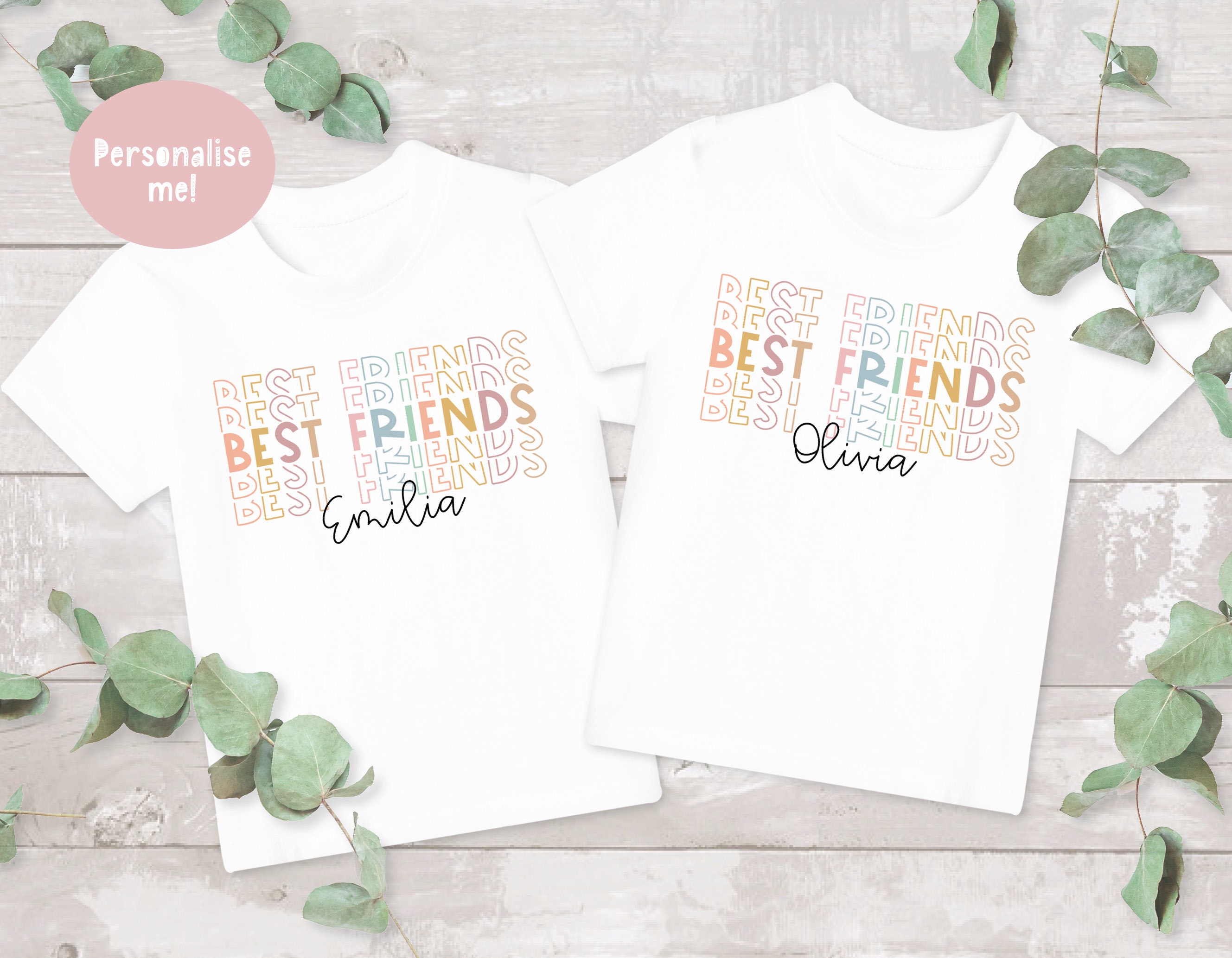 Camiseta de las mejores amigas de las niñas camiseta - México