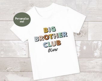 Big Brother Announcement T-Shirt: Cotton Big Bro Top