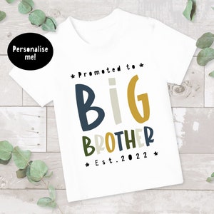 Big Brother T-Shirt, Big Brother Shirt, Pregnancy Announcement, Big Bro top, Big Bro Shirt, Big Brother Tee, Baby Announcement, Boys T-shirt