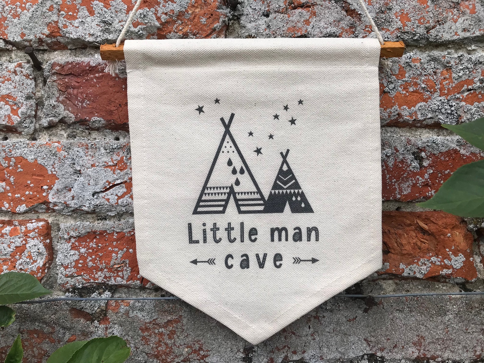 Kleiner Mann Höhle Wimpel flagge Boho Kinderzimmer Dekor | Etsy
