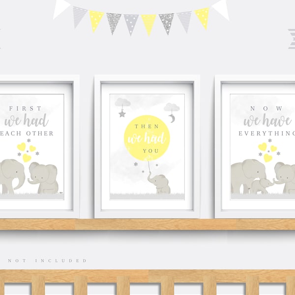 Yellow Nursery Art Etsy UK