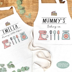 Personalized Cotton Apron: Baking Gift for Kids & Adults