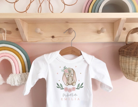 Personalised First Easter Sleepsuit 1st Easter Baby Grow Pyjamas Babies 1st Easter Gift Idea Easter Outfit for Baby Easter Bunny Etsy Canada
