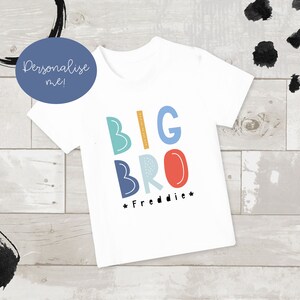 Big Brother T-Shirt, Big Brother Shirt, Pregnancy Announcement, Big Bro top, Big Bro Shirt, Big Brother Tee, Baby Announcement, Boys T-shirt