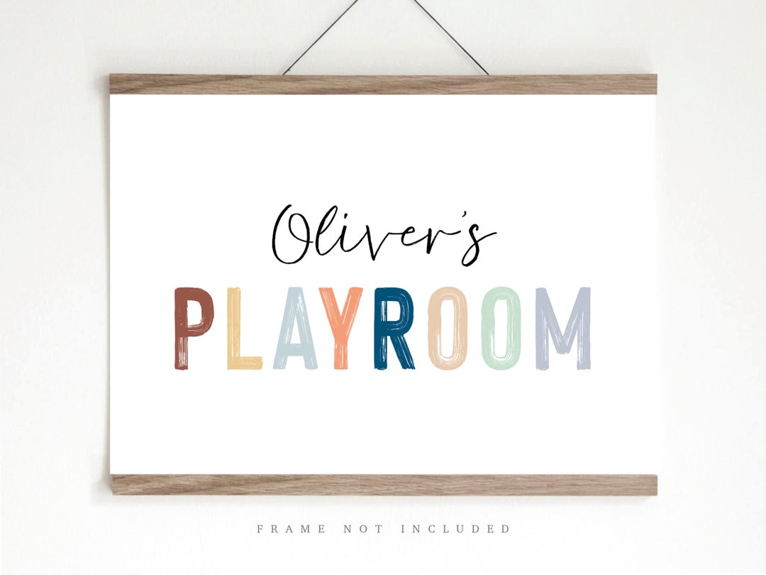 Playroom name print nursery print nursery wall art boy Etsy.de