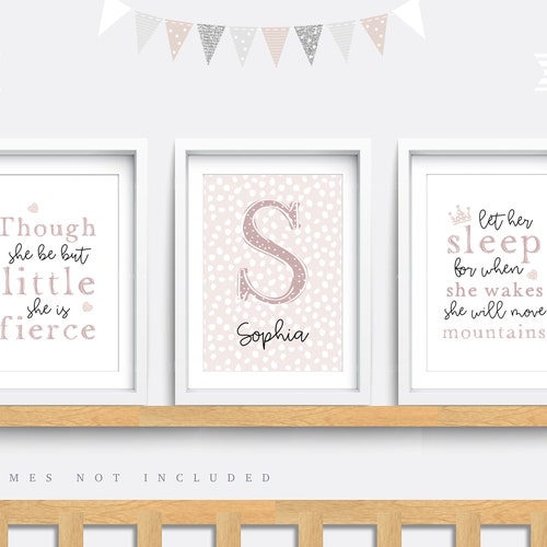 Set of 3 Pink Prints Quote Prints Butterfly Art Pink and Etsy