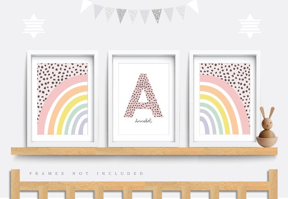 nursery rainbow wall art