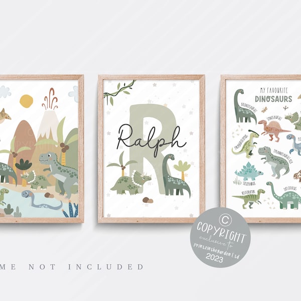 Dinosaur Nursery Prints - Etsy