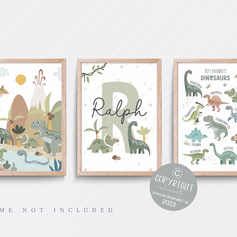 Dinosaur Nursery Prints - Etsy