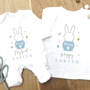Kids Easter outfits, Siblings matching t-shirt and baby grow, Easter t-shirt, Gift for sister, Easter baby grow, personalised top