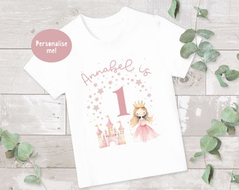 Princess Birthday T-shirt, Birthday Keepsake T-shirt, Children's Birthday Gift, 1st Birthday T-shirt, Girls Birthday, 3rd Birthday T-shirt