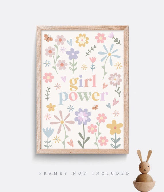 Girl Power Print Nursery Print Nursery Wall Art Girl Etsy UK