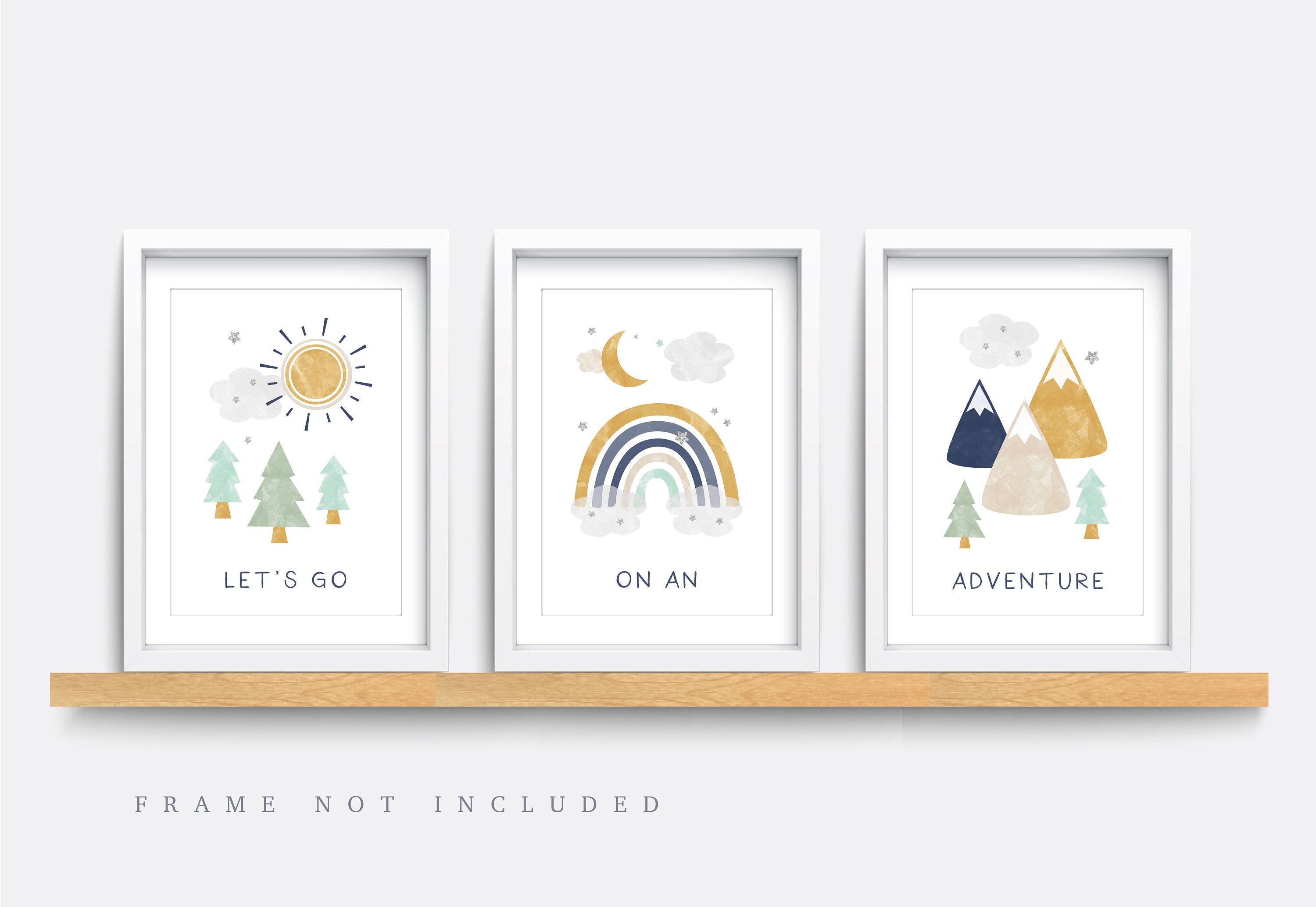 Mountain Nursery Prints: Adventure Theme, Set of 3 - Etsy