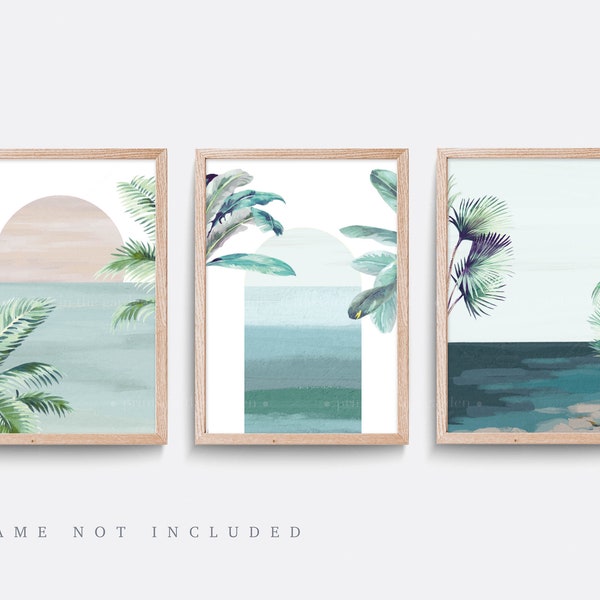 Abstract Beach Art Etsy UK