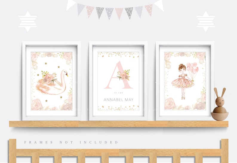 Ballet Nursery Print Pink Nursery Decor Ballerina Print Etsy