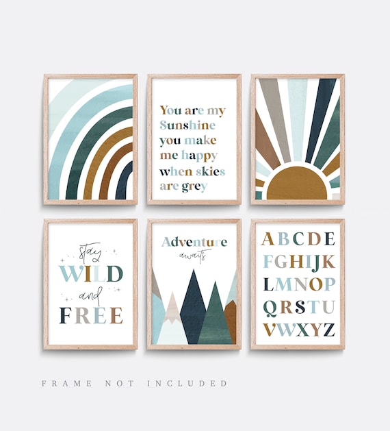 Modern nursery prints cheap