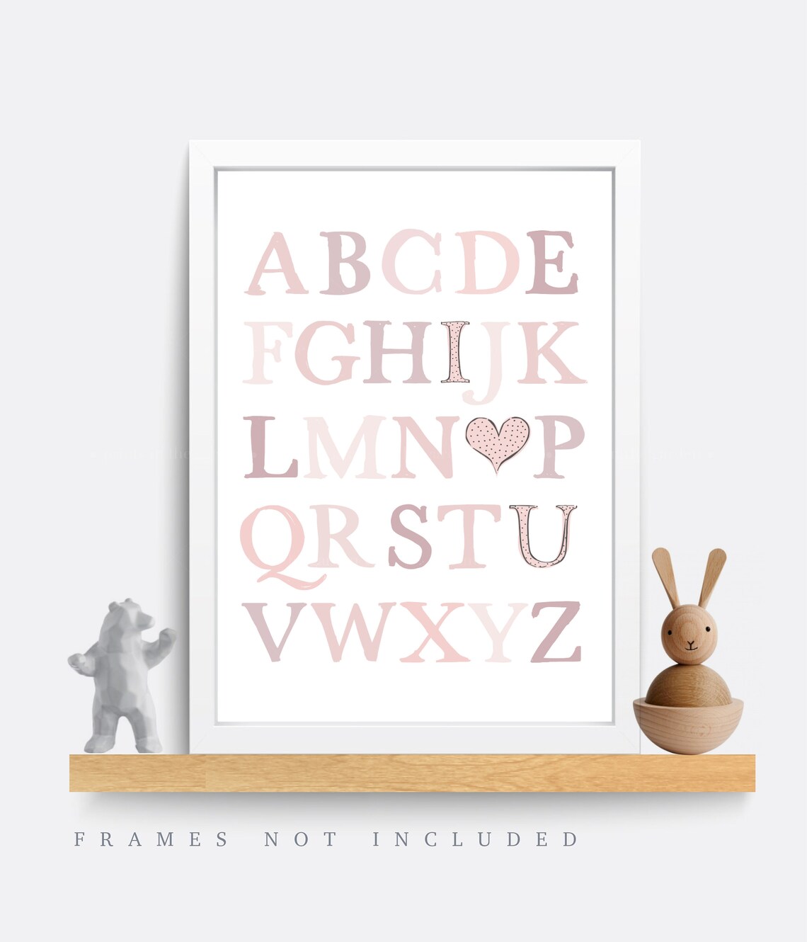 Alphabet Print Nursery Print Nursery Wall Art Etsy