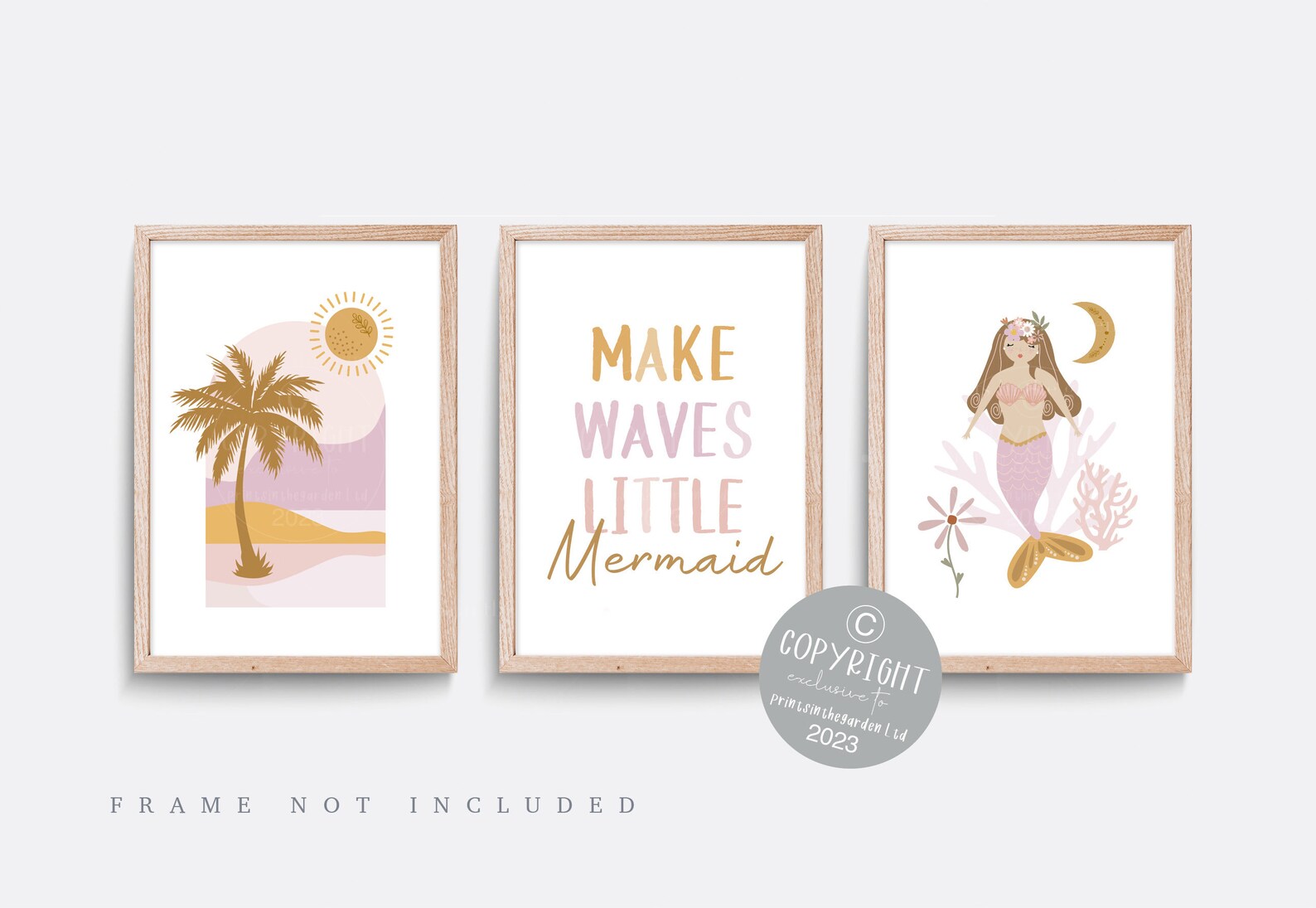 Mermaid Nursery Print Coral Nursery Art Baby Nursery Decor - Etsy