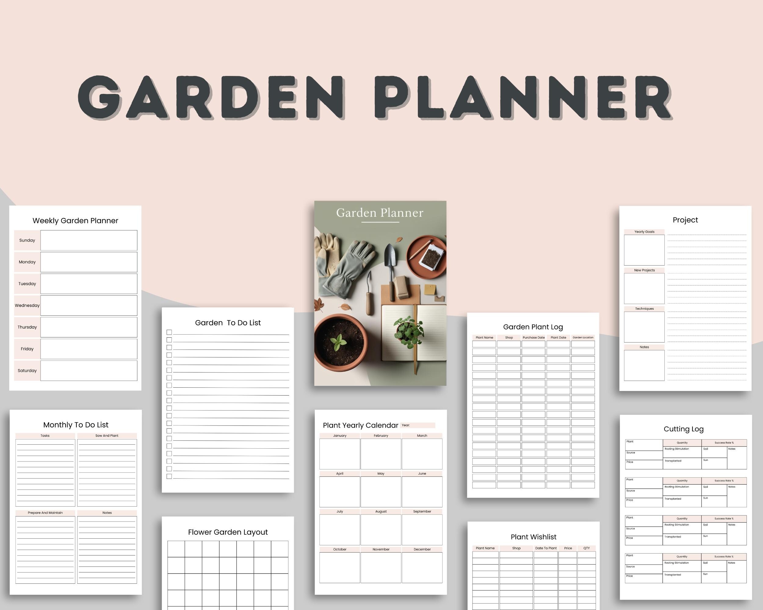 Printable Garden Planner Digital Gardening Journal for Goodnotes 39 ...
