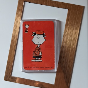 Peanuts Gang Fridge magnet ~ Genuine vintage playing card, 1970s. Roy, summer camp buddy of Charlie Linus Patty; Schulz; housewarming, gift