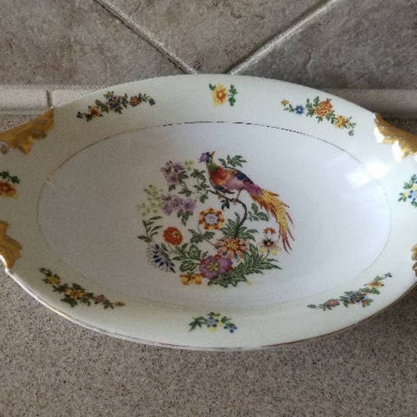 Bohemia Czecho-Stowalda china/ Vintage serving dish/Bridal/Wedding/ Christmas